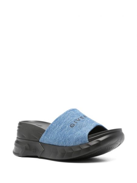 Sandalai su platforma Givenchy mėlyna