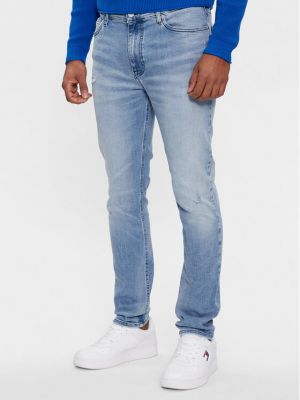 Kitsa lõikega teksapüksid Tommy Jeans sinine