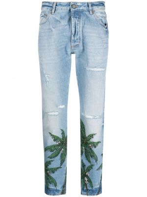 Jeans skinny slim à imprimé Palm Angels