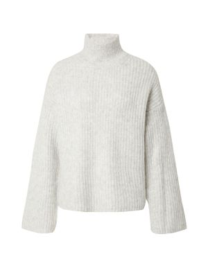 Меланжов пуловер Gina Tricot сиво
