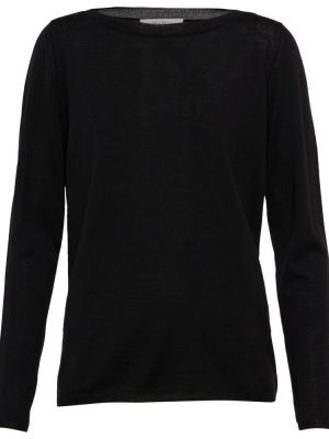 Jersey de lana de tela jersey Max Mara negro