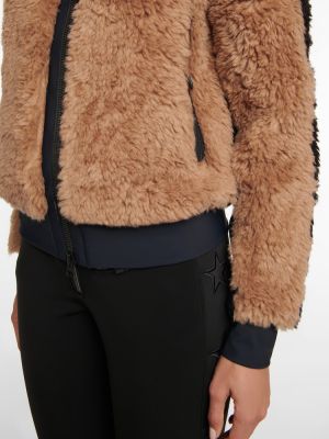 Lyžařská bunda s kožíškem Toni Sailer béžová
