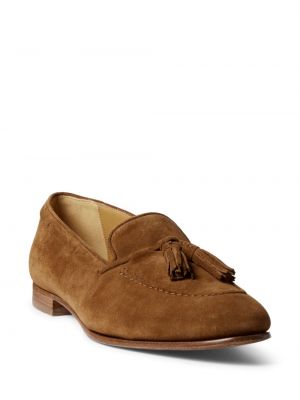 Semišové loafers Ralph Lauren Collection hnědé