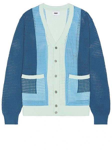 Strickjacke Obey blau