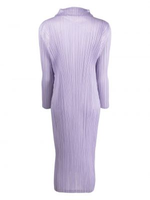 Robe mi-longue plissé Pleats Please Issey Miyake violet