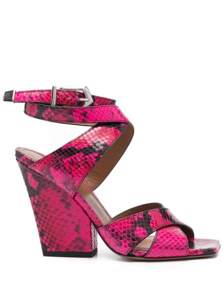 Kožené sandály Paris Texas růžové