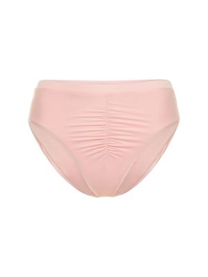 Drapírozott magas derekú bikini Giambattista Valli rózsaszín
