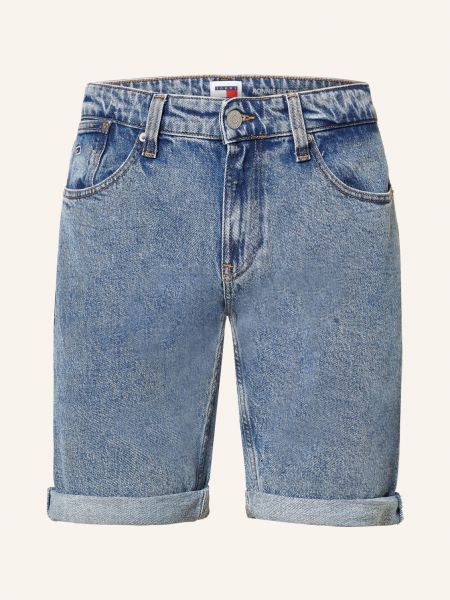 Szorty jeansowe bawełniane relaxed fit Tommy Jeans niebieskie