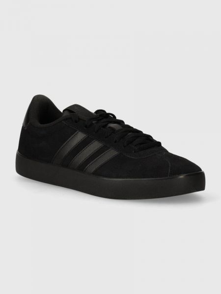 Sneakersy zamszowe Adidas czarne