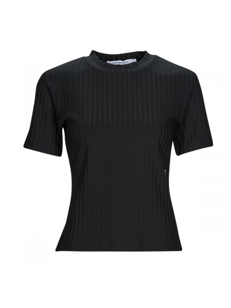 Koszulka z krótkim rękawem Calvin Klein Jeans czarna