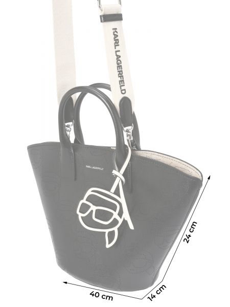 Usnjena nakupovalna torba Karl Lagerfeld