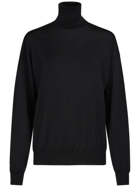 Suéter de lana Saint Laurent negro