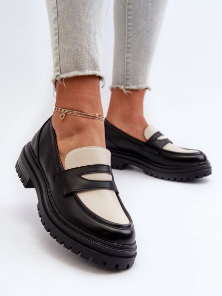 Pantofi loafer cu toc fără toc cu platformă Kesi negru