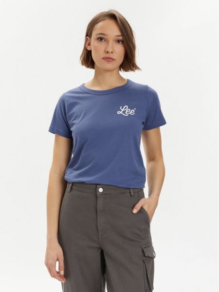 T-shirt slim Lee bleu
