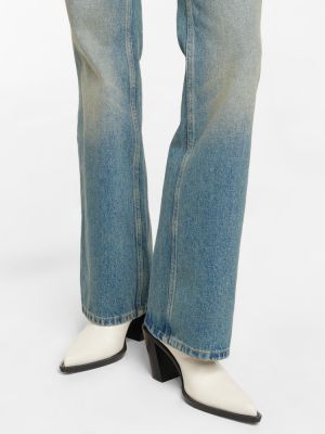 Bootcut džínsy s vysokým pásom Courrã¨ges modrá