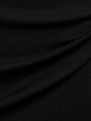 Nylonowa sukienka Bottega Veneta czarna
