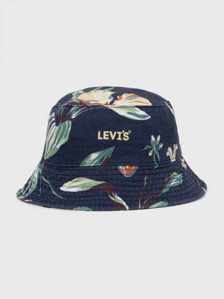 Bombažni klobuk Levi's® modra