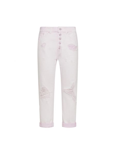 Różowe jeansy Dondup