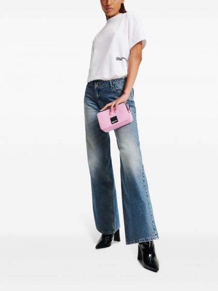 Tričko s potiskem Karl Lagerfeld Jeans bílé