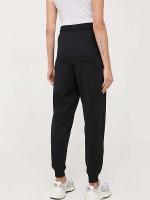 Pantaloni sport din bumbac Armani Exchange negru