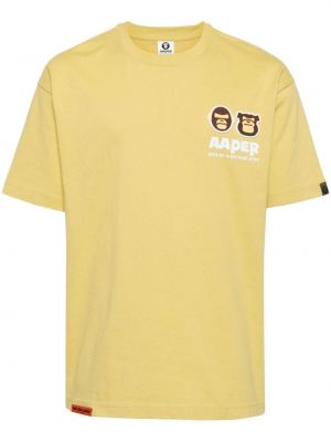 Bavlněné tričko Aape By *a Bathing Ape® žluté