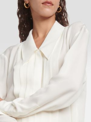 Camicia di seta Khaite bianco