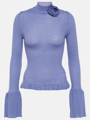 Pull en laine Blumarine bleu