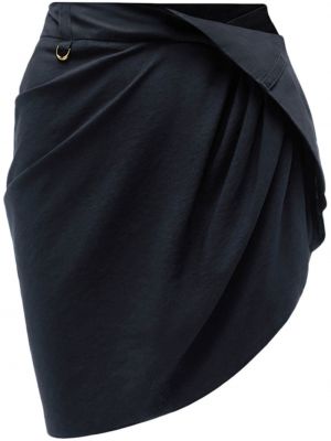 Drapované mini sukně Jacquemus modré