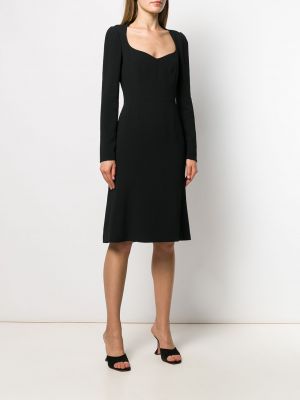 Midi šaty Dolce & Gabbana černé