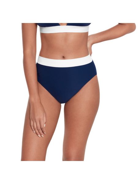 Bikini de cintura alta Lauren Ralph Lauren azul