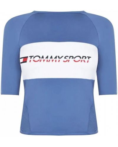 Спортивная укороченная футболка с рукавом реглан Tommy Sport