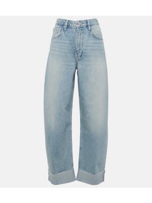 High waist straight jeans Frame blau