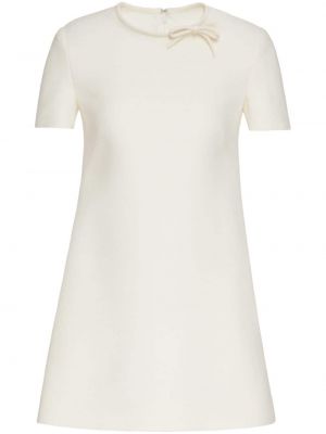 Krepové mini šaty Valentino Garavani biela