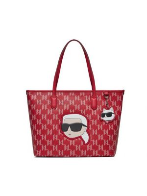 Τσάντα shopper Karl Lagerfeld κόκκινο