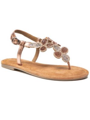 Kožené sandále S.oliver - ružová