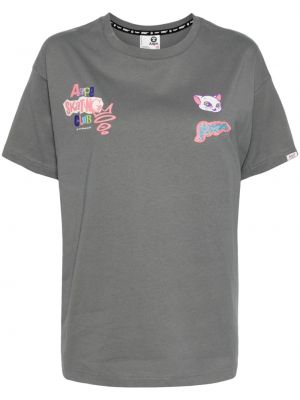 Βαμβακερή μπλούζα με σχέδιο Aape By *a Bathing Ape® γκρι