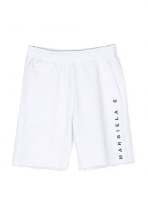 Shorts för tjejer Mm6 Maison Margiela Kids vit