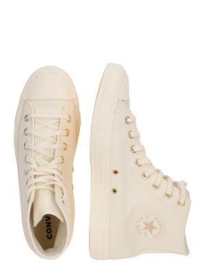Sneakerși de lână cu stele Converse alb