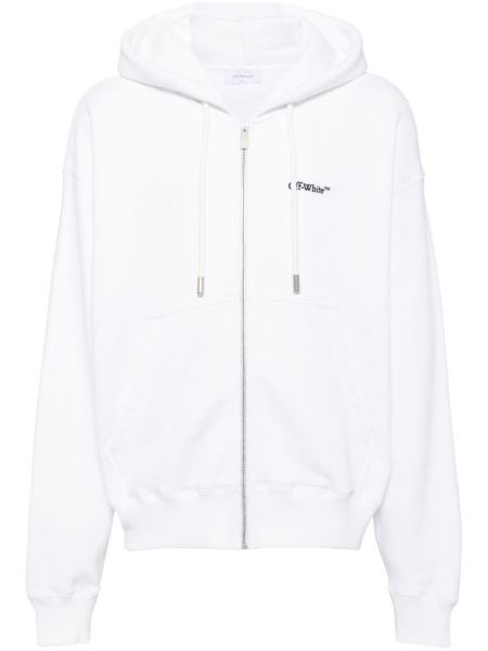 Sweat-shirt long brodé en coton Off-white