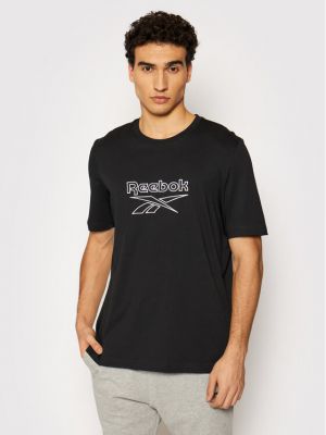 Oversize тениска Reebok черно