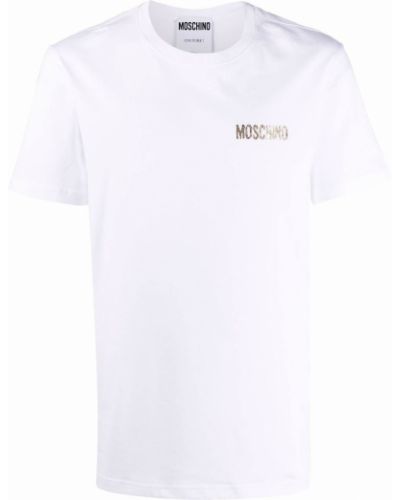 Camiseta con estampado Moschino blanco