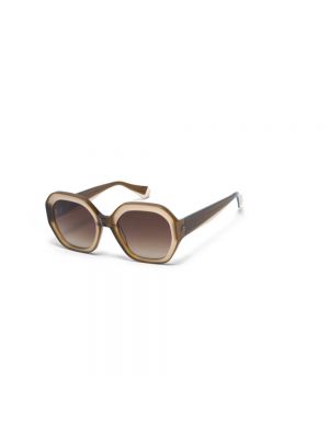 Okulary przeciwsłoneczne z kryształkami Gigi Studios brązowe