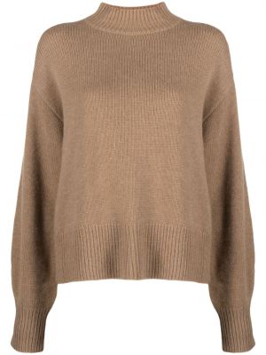 Sweter z kaszmiru Le Kasha brązowy
