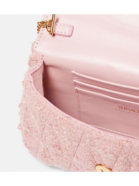 Чанта за ръка от туид Versace