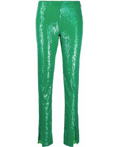 Pantalones con lentejuelas Msgm verde
