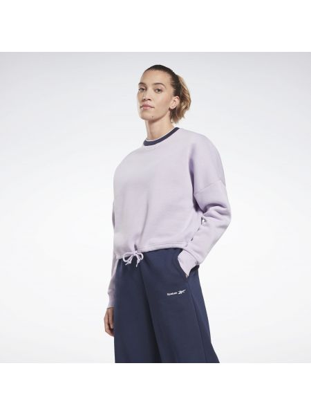 Relaxed fit megztinis Reebok Sport violetinė