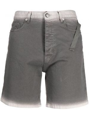 Džínsové šortky s prechodom farieb N°21 sivá