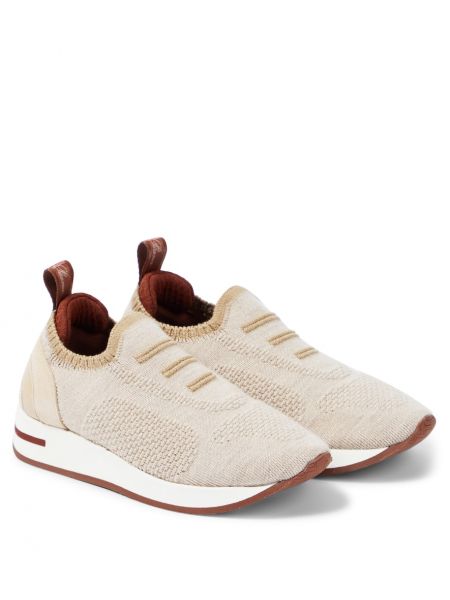 Sneakers med slip-on för pojkar Loro Piana Kids beige