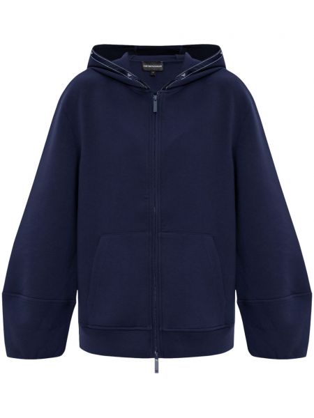 Hoodie Emporio Armani mavi