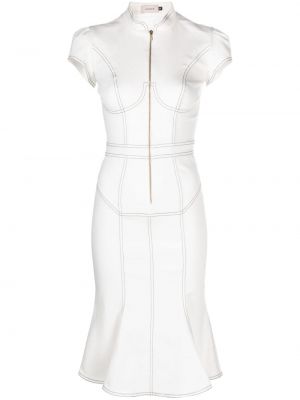 Džínové šaty Murmur bílé